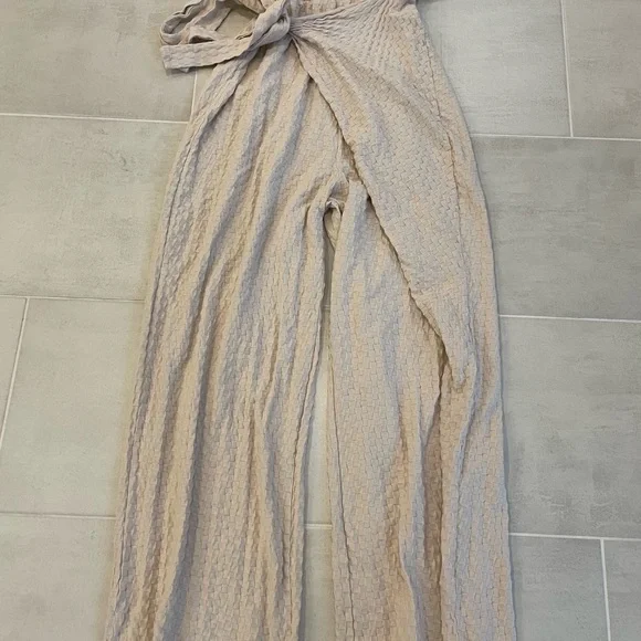 Free People Beach Isola One-Piece Maxi Jumpsuit Salt - Picture 9 of 10